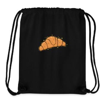 Brot Bäcker Hörnchen Coissant Backware - Stanley/Stella recycelter Gym Bag - Schwarz - Vorne