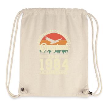 1984 Birthday - Stanley/Stella Recycled Gym Bag - natural - Front