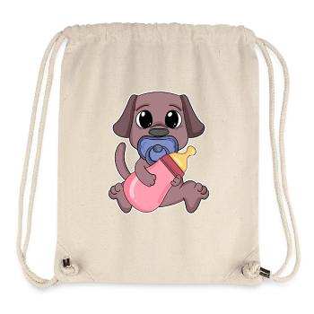 Baby Hund Motiv Hundehalter - Stanley/Stella recycelter Gym Bag - Naturweiß - Vorne