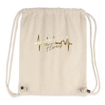 Florenz Skyline Italien Herzschlag I Love Firenze - Stanley/Stella recycelter Gym Bag - Naturweiß - Vorne
