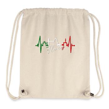 Florenz Skyline Italien Herzschlag I Love Firenze - Stanley/Stella recycelter Gym Bag - Naturweiß - Vorne
