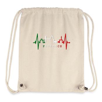 Florenz Skyline Italien Herzschlag I Love Firenze - Stanley/Stella recycelter Gym Bag - Naturweiß - Vorne