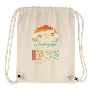 Retro Birthday 1933 - Stanley/Stella Recycled Gym Bag - natural - Front