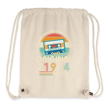 Vintage 80th Birthday 1944 - Stanley/Stella Recycled Gym Bag - natural - Front