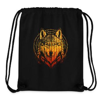 Wolf - Stanley/Stella recycelter Gym Bag - Schwarz - Vorne