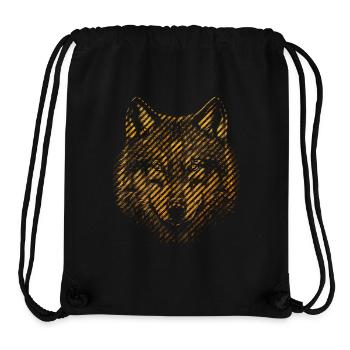 Wolf - Stanley/Stella recycelter Gym Bag - Schwarz - Vorne