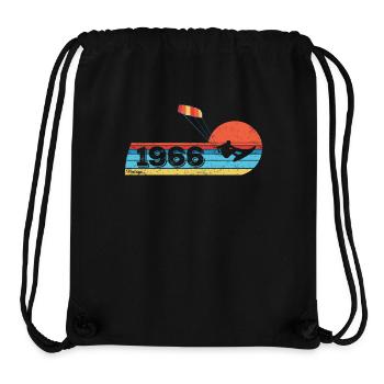 Kitesurfing Birthday Born in 1966 - Stanley/Stella Recycled Gym Bag - black - Front