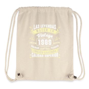 35. Geburtstag Jahrgang 1989 - Stanley/Stella recycelter Gym Bag - Naturweiß - Vorne