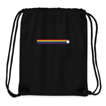 bunter LGBTQ Stern Weltall - Stanley/Stella recycelter Gym Bag - Schwarz - Vorne