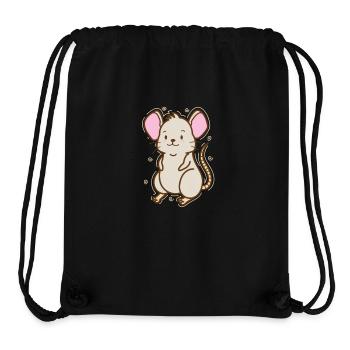 Mouse, Nature, Cheese, Pet - Stanley/Stella Recycled Gym Bag - black - Front