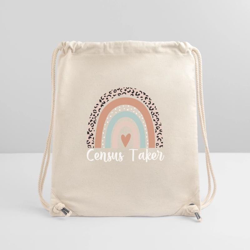 Census Taker Rainbow Leopard Funny Census Taker Stanley/Stella Recycled Gym Bag