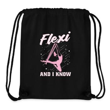 Aerialist Flexi And I Know It Loves Aerial Sports - Stanley/Stella Recycled Gym Bag - black - Front