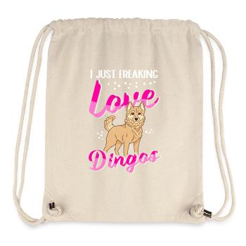 Dingo Australische Dingos Hund Geschenk - Stanley/Stella recycelter Gym Bag - Naturweiß - Vorne