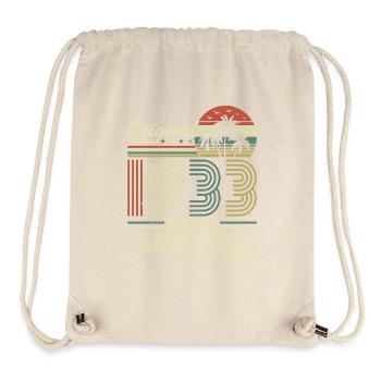 Vintage 1933 Birthday - Stanley/Stella Recycled Gym Bag - natural - Front