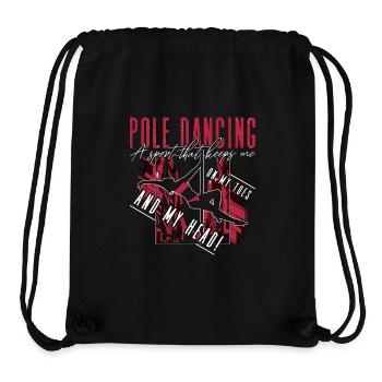 Pole Dancing A Sport That Keeps Me On Pole Fitness - Stanley/Stella Recycled Gym Bag - black - Front