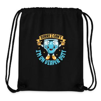 Diaper service - baby changing - Stanley/Stella Recycled Gym Bag - black - Front