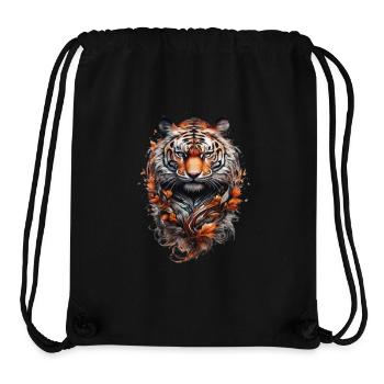 Tiger Head Style Tribal Tattoo - Stanley/Stella Recycled Gym Bag - black - Front