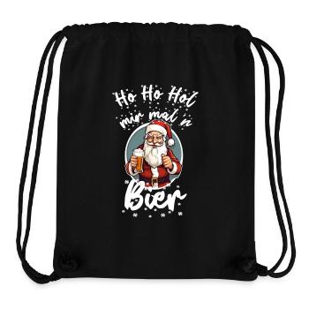 hohohol mir mal ein bier tshirt - Stanley/Stella recycelter Gym Bag - Schwarz - Vorne