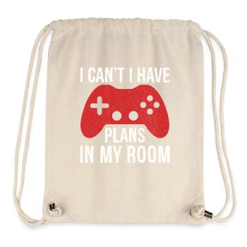 I can't I have plans in my room - Stanley/Stella Recycled Gym Bag - natural - Front
