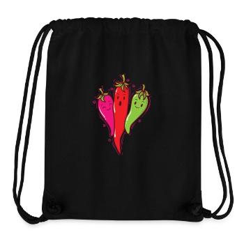 Chilischoten Schärfe Gewürz Scoville - Stanley/Stella recycelter Gym Bag - Schwarz - Vorne