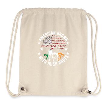 American Grown with Irish Roots Ireland - Stanley/Stella Recycled Gym Bag - natural - Front