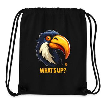 Was geht ab! Tukan Dschungel Vogel - Stanley/Stella recycelter Gym Bag - Schwarz - Vorne