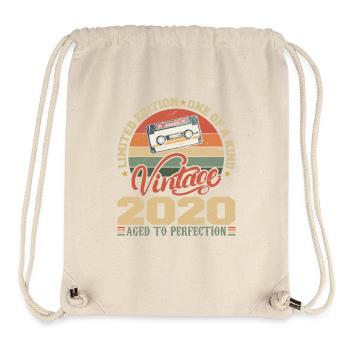 Jahrgang 2020 Retro Geburtstagsgeschenk 2020 - Stanley/Stella recycelter Gym Bag - Naturweiß - Vorne