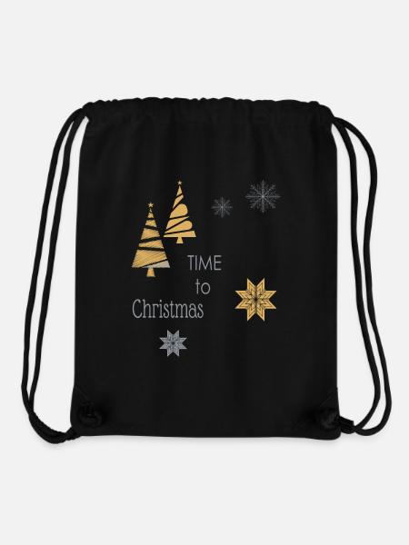 Time to Christmas - Stanley/Stella recycelter Gym Bag - Schwarz