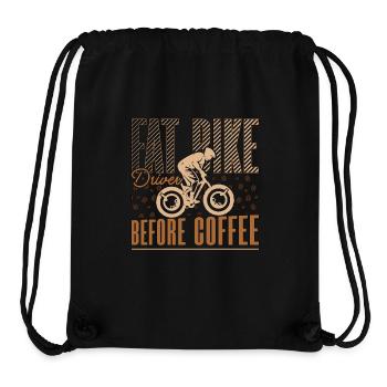 Fat Bike Driver Before Two-Wheeler Coffee Lover - Stanley/Stella Recycled Gym Bag - black - Front