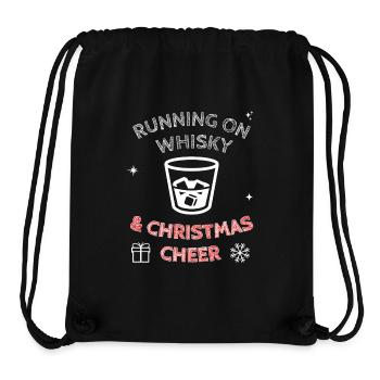 Running On Whisky And Christmas Cheer - Stanley/Stella Recycled Gym Bag - black - Front