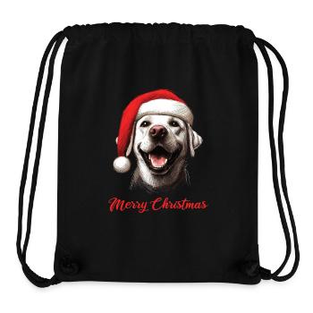Merry Christmas - Labbi Labrador Weihnachten - Stanley/Stella recycelter Gym Bag - Schwarz - Vorne