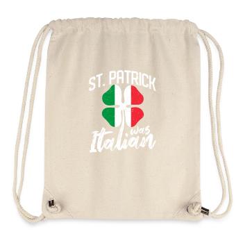 St. Patrick War Italienisch Lustig Saint Patricks - Stanley/Stella recycelter Gym Bag - Naturweiß - Vorne