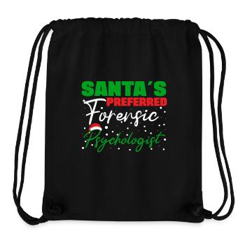 Forensic Psychologist Santa's Preferred Forensic - Stanley/Stella Recycled Gym Bag - black - Front