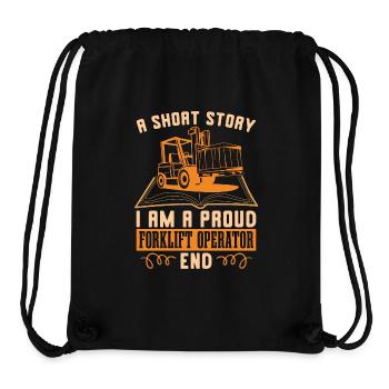 Forklift Operator A Short Story I Am A Storeman - Stanley/Stella Recycled Gym Bag - black - Front