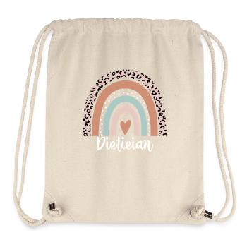Dietician Rainbow Leopard Funny Dietician - Stanley/Stella Recycled Gym Bag - natural - Front