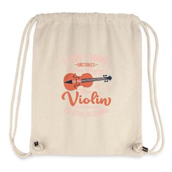 I Don't Make Mistakes When Playing The Violin Jazz - Stanley/Stella Recycled Gym Bag - natural - Front