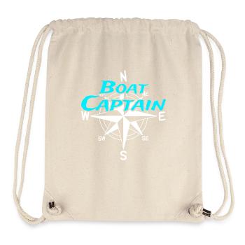 Boats Captain Boat Crew Skipper Sailor - Stanley/Stella Recycled Gym Bag - natural - Front