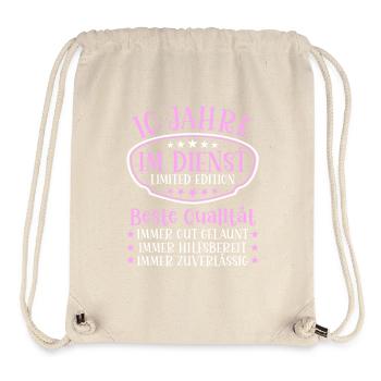 10 Jahre im Dienst 10 Jähriges Dienstjubiläum - Stanley/Stella recycelter Gym Bag - Naturweiß - Vorne