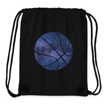 Espace de ballon de basket-ball - Sac à cordon recyclé Stanley/Stella - noir - Devant
