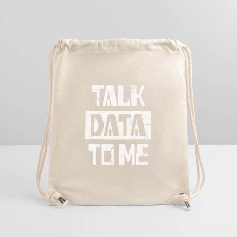 Sprechen Sie mit mir über Daten IT-Datenwissenschaftler Geschenk Stanley/Stella recycelter Gym Bag