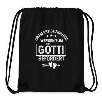 Götti werden - Stanley/Stella recycelter Gym Bag - Schwarz - Vorne