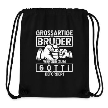 Bruder Götti werden - Stanley/Stella recycelter Gym Bag - Schwarz - Vorne