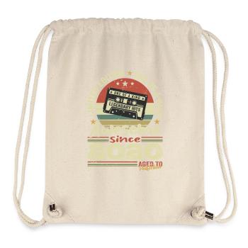 Jahrgang 2020 Original Retro Geburtstagsgeschenk - Stanley/Stella recycelter Gym Bag - Naturweiß - Vorne
