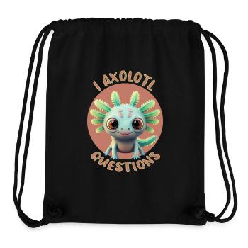 I Axolotl Questions - Stanley/Stella recycelter Gym Bag - Schwarz - Vorne