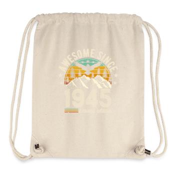 79. Geburtstag Vintage 1945 - Stanley/Stella recycelter Gym Bag - Naturweiß - Vorne