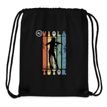 Number One Viola Tutor - Gift Idea For Viola Teach - Stanley/Stella Recycled Gym Bag - black - Front