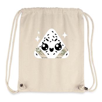 Adorable Kawaii Onigiri Japanese Rice Balls - Stanley/Stella Recycled Gym Bag - natural - Front