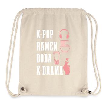K-Pop Fan Geschenk Koreanische Popmusik - Stanley/Stella recycelter Gym Bag - Naturweiß - Vorne