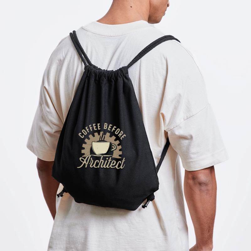 Architect Coffee Before Draftsman Coffee Lover Stanley/Stella recycelter Gym Bag