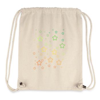 Regenbogen-Sterne - Stanley/Stella recycelter Gym Bag - Naturweiß - Vorne